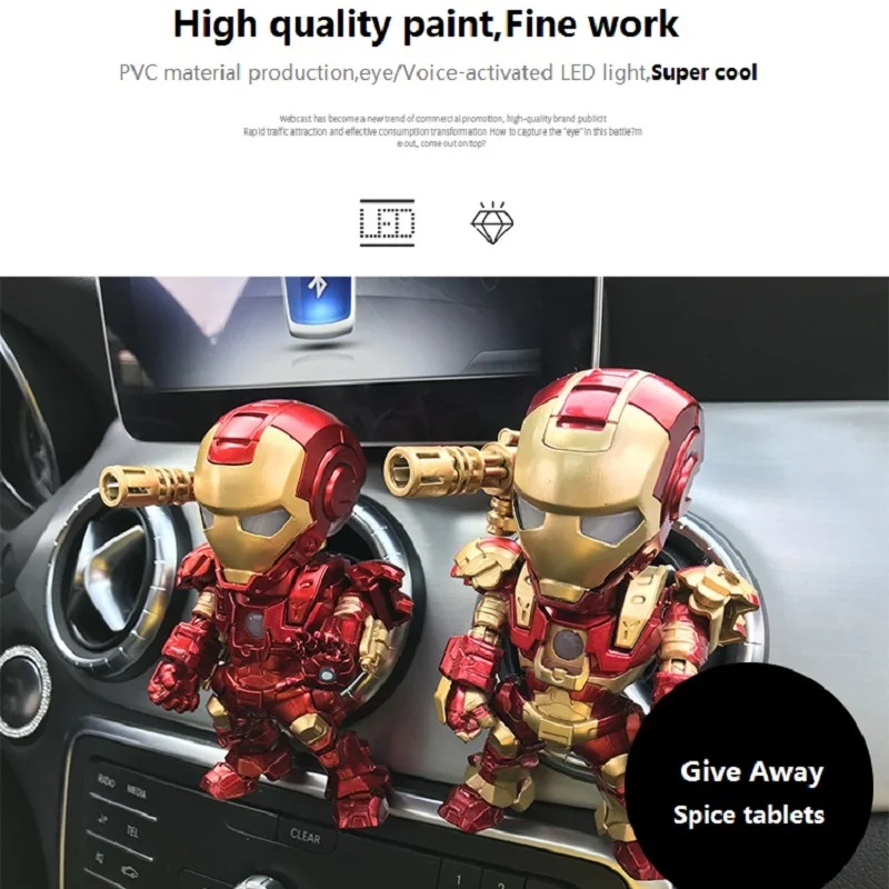 new Cartoon Air Freshener Styling perfumes The Avengers Marvel Style Star Wars Iron Man Auto Air Condition Vent Outlet Clip