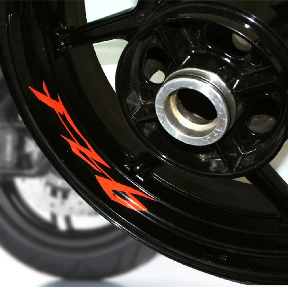 

A set of 8pcs 8 X CUSTOM INNER RIM DECALS WHEEL Reflective STICKERS STRIPES For YAMAHA FZ6 FZ 6