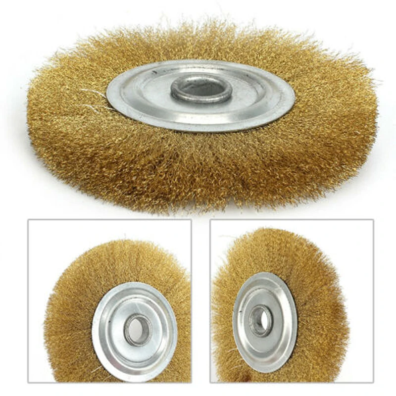 5 Inch Cup Copper Wire Brush Grinding Wheel For Grinder Polishing Rotary Tools