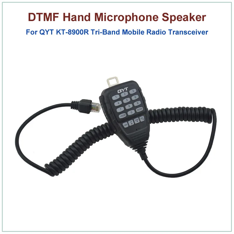 Оригинальный QYT 8-контактный DTMF ручной микрофон для KT-8900R KT8900R трехдиапазонный