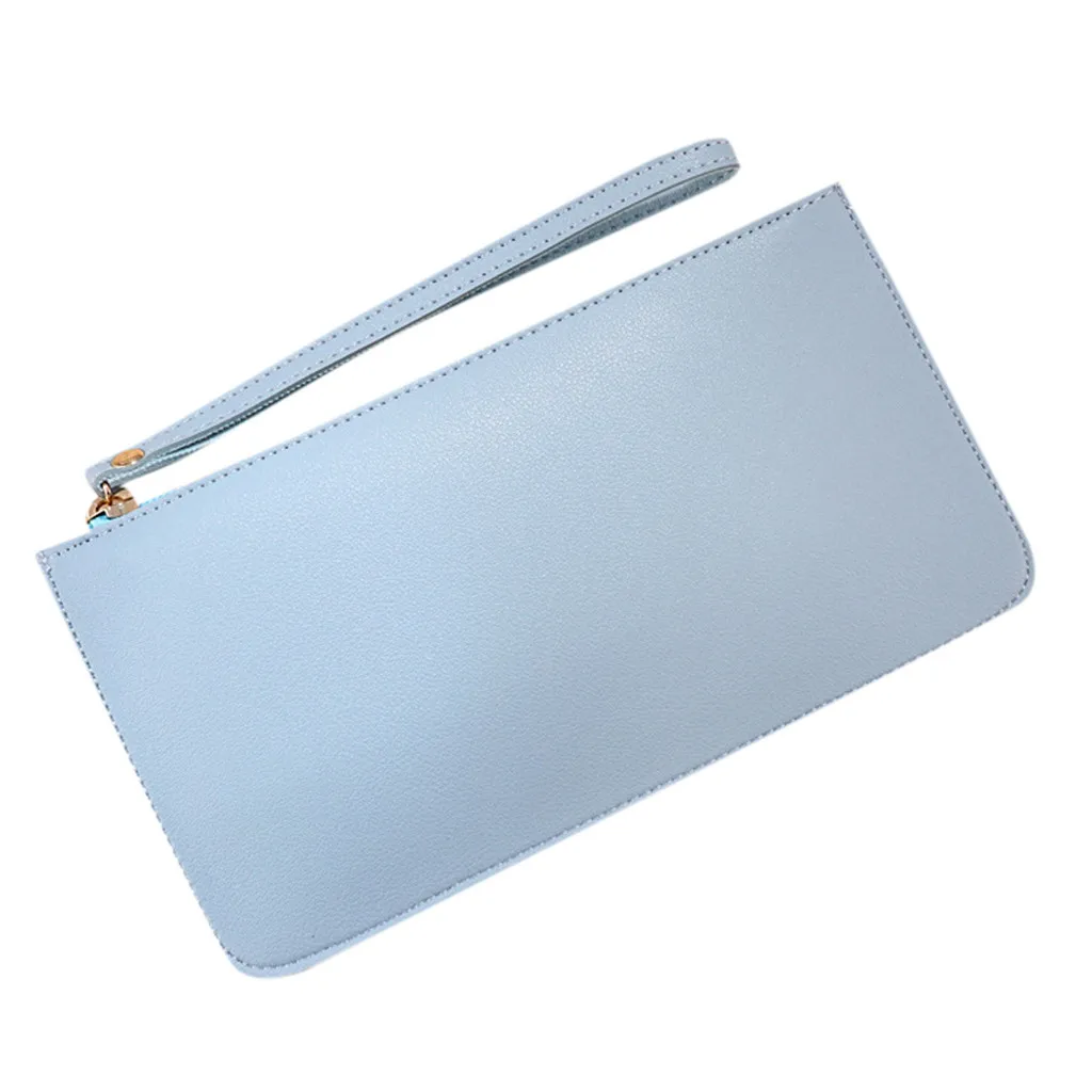 

Coin Purse For Women Ladies Long Fashion Contrast Color Large Capacity Coin Pouch Card Holder Bag Zipper Cell Phone Bags Trendy