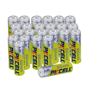 

20pcs/lot AA Rechargeable Battery AA NiMH 1.2V 600mAh Ni-MH 2A Pre-charged Bateria Rechargeable Batteries for Camera