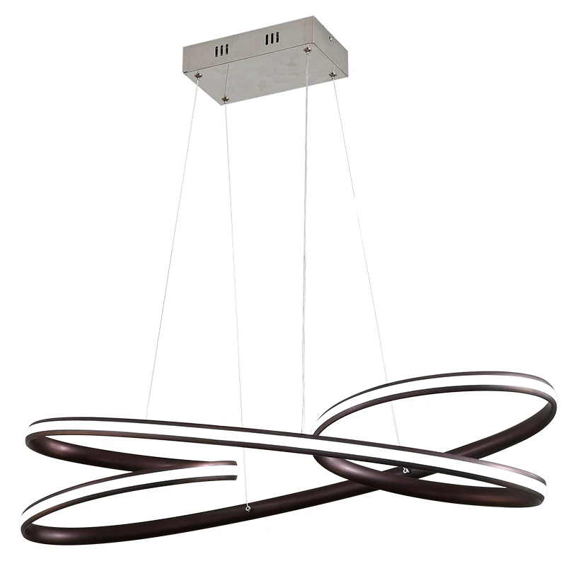 

LukLoy Modern Minimalist Oval Restaurant Dimmable LED Chandelier Nordic Art Bar Fashion Personality Creative Dining Room Lamp