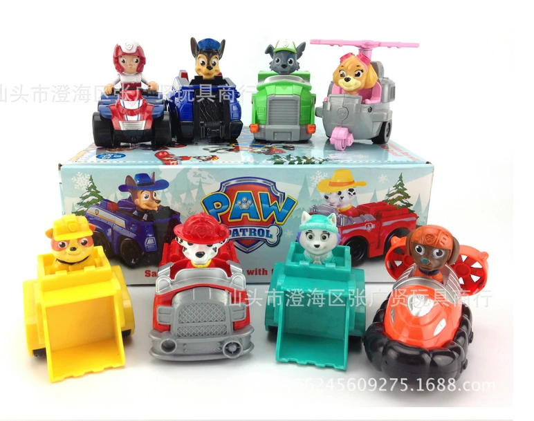

2017 toys pata figure action ryder chase kid children toy Anime patrulha patrulla canina patrol puppy canine PAWED dog