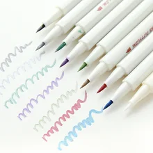10Color 1-2 mm Metallic Marker Pen DIY Scrapbooking Crafts Soft Brush Pen Art Markers For Stationery School Supplies 10Color 1-2 mm Metallic Marker Pen DIY Scrapbooking Crafts Soft Brush Pen Art Markers For Stationery School Supplies
