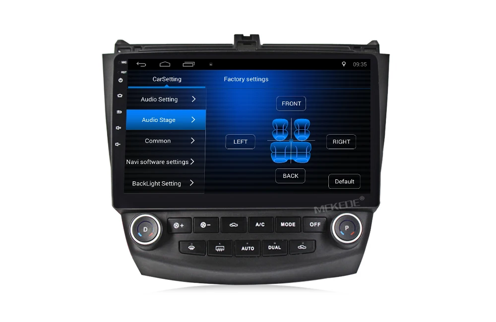 Perfect 2G+32G android 7.1 1024X600 HD Car DVD Player for Honda Accord 7 2003-2007 with GPS Radio  dual / Single Zone Climate Control 9