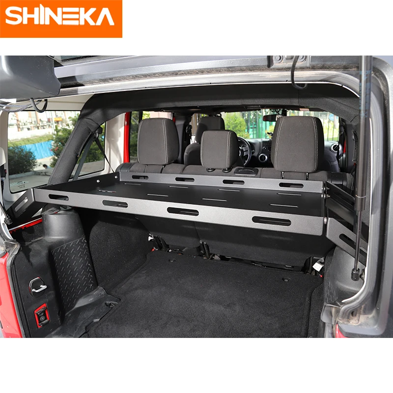 Задняя полка SHINEKA для Jeep Wrangler JK JL 2007 2019 стойка багажника держатель багажа