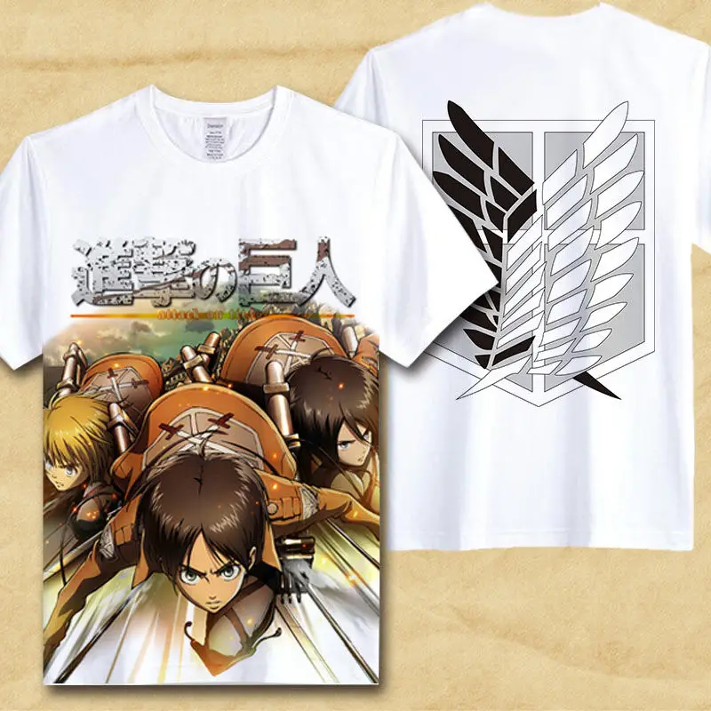 

Attack On Titan T Shirt Shingeki No Kyojin Mikasa T-shirt Trendy Japaness Comics Anime cosplay hot sale Tshirt gift clothing