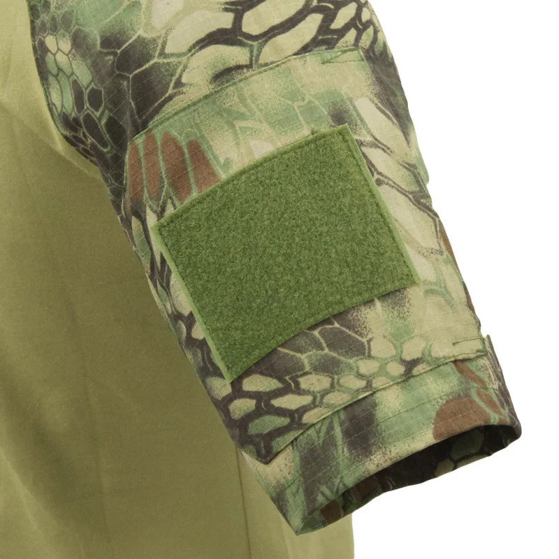 Летняя тактическая камуфляжная футболка для мужчин армейский Мультикам Военная Униформа короткая футболка Пейнтбол страйкбол рубашка
