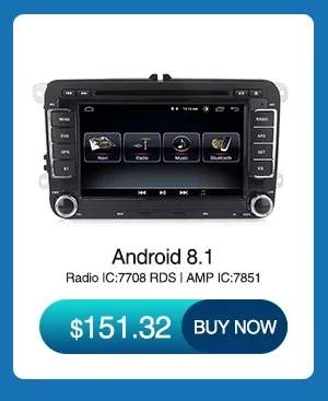 Best 2GB+32GB Android 9.1 car dvd gps for Volkswagen polo Passat  B5 B6 B7 GOLF 5 GOLF 6 Radio FM RDS 7708 IC 2 din WIFI CANBUS 2