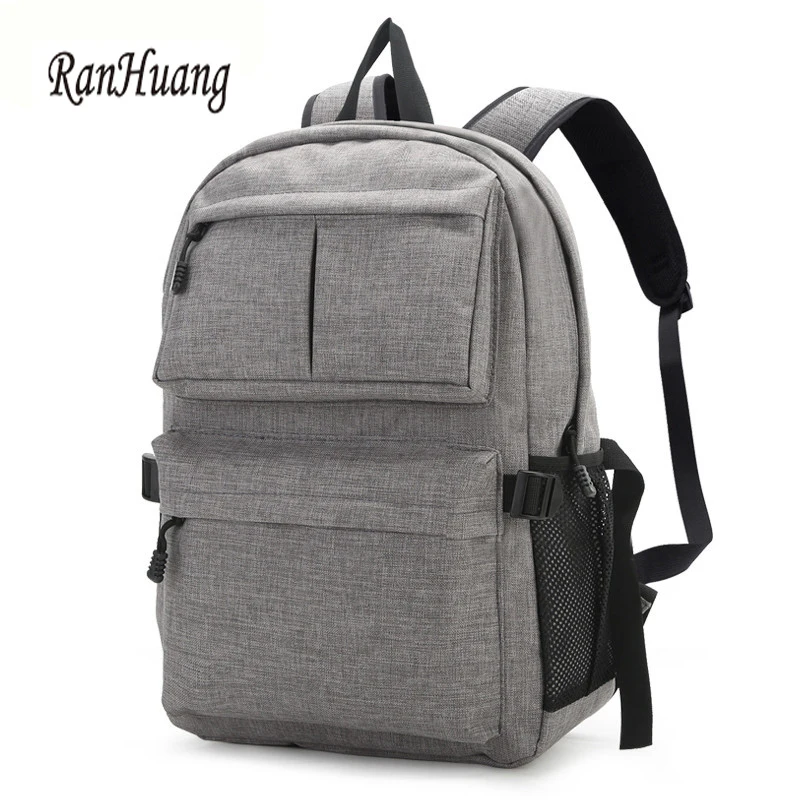 

RanHuang New 2017 Men Fashion Canvas Backpack Laptop Backpack Teenage Boys School Bags Large Rucksack Waterproof Travel Bags 89