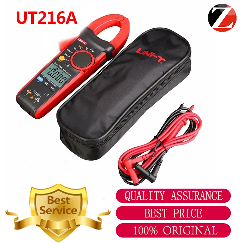 

UNI-T UT216A Auto Range 600A Multimeters UT216A Mini True RMS Digital Clamp Meter LCD Backlight UT216A DC Current NCV Tester