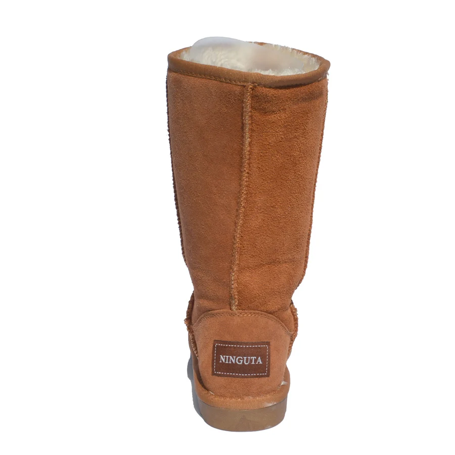 Женские зимние сапоги до колена из натуральной кожи|snow shoes women|boots snowwinter boots snow |