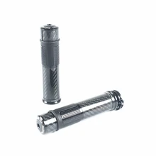 Универсальный 22 мм 7/" Руль рукоятки 2 шт углеродного волокна черный для Honda Kawasaki Suzuki Yamaha DUCATI