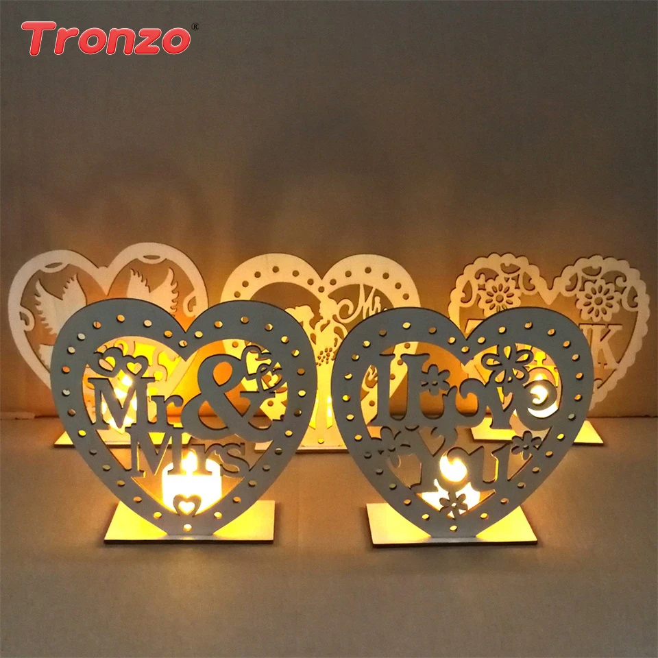 Свадебное деревянное украшение Tronzo MR MRS Подвесной деревянный светильник для