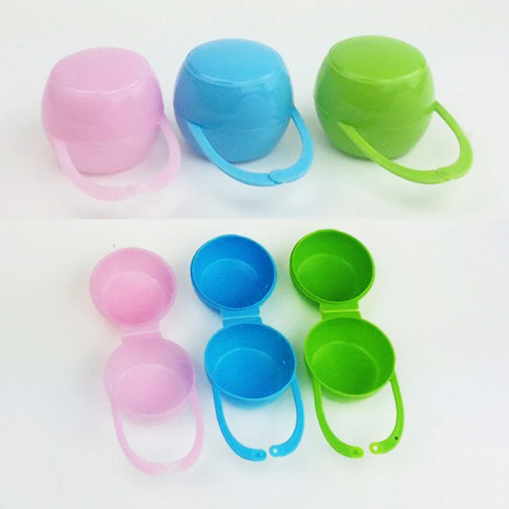 3pcs Baby Soother Container Pacifier Container Holder Pacifier Dummy