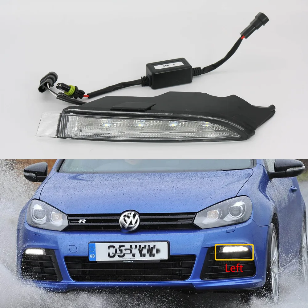 

Car LED Light LED DRL Daytime Running Light Left Side For VW Golf 6 MK6 R20 2009 2010 2011 2012 2013 Car-Styling