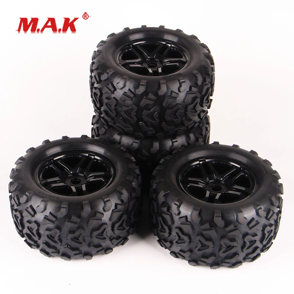 

1:8 Scale Bigfoot Monster Truck Rubber Tyre and Rim Wheel with 17mm Hex fit 1/8 HEX RC Off-Road Car Model Accessories