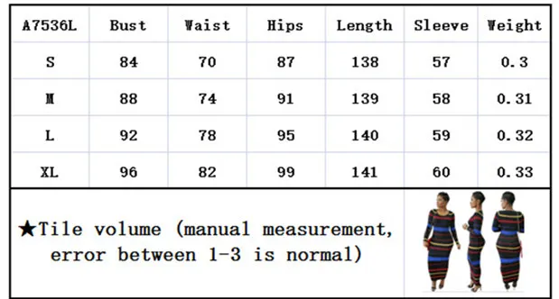 BAIBAZIN New Autumn African Woman Dress Digital Print Long Sleeve Tricolor Striped Dress