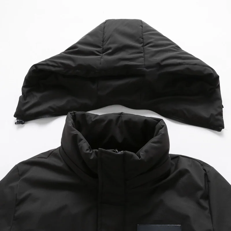 new plus size 10XL 9XL 8XL 6XL Winter Jacket Men Hat Detachable Warm Coat Causal Parkas Cotton Padded Winter Jacket Men Clothing