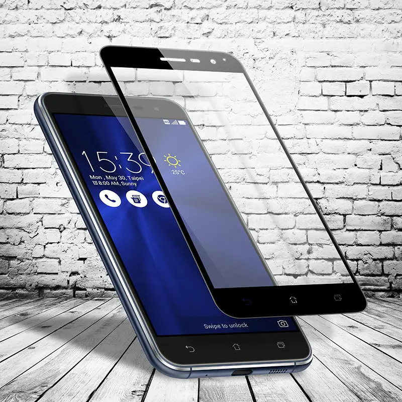 

9H Colorful Full Cover Tempered Glass Screen Protector for Asus Zenfone 3 ZE520KL 5.2inch Anti Shatter Toughened Protective Film