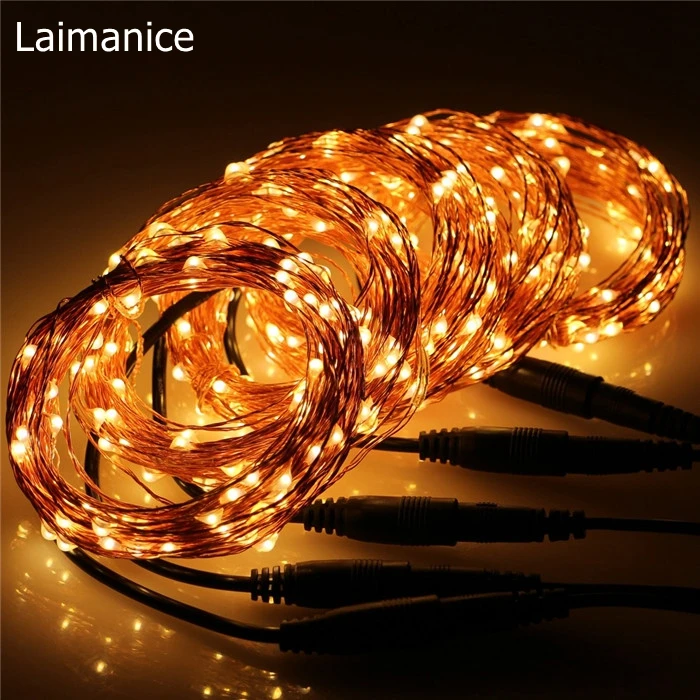 Quality 10M/20M/30M/50M Led Silver / Copper Wire 100/200/300/500 LED String Light Starry Lights for christmas wedding holiday Quality 10M/20M/30M/50M Led Silver / Copper Wire 100/200/300/500 LED String Light Starry Lights for christmas wedding holiday