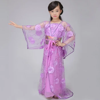 

Children Girl Chinese Ancient Dress Hanfu Costumes of Tang Dynasty Princess Royal Dance Dress Kids Chinese Dancing Dress