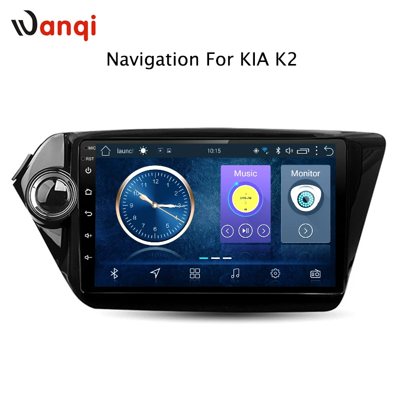 Excellent 2+32G  Android 8.1 car dvd GPS Navigation for KIA K2  RIO 2010 2011 2012 2013 2014 2015 With Bluetooth/TV/WIFI/USB/Radio/video 2