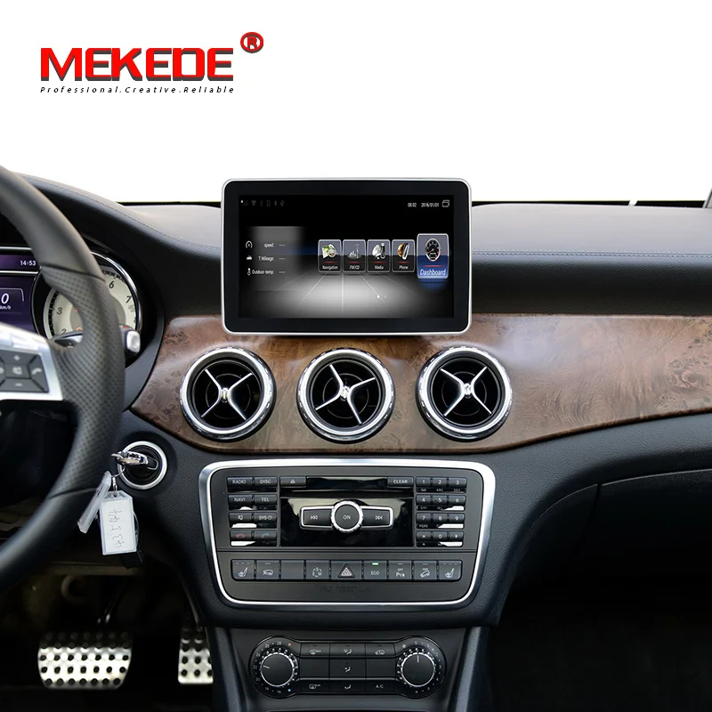 Clearance HD Android 7.1 4-Core RAM 3G+32G Car Radio GPS Navigation WiFi Bluetooth Head Unit Screen for Mercedes Benz GLA X156 2013-2017 2