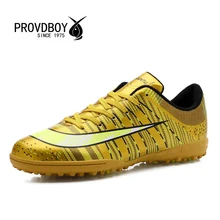 2016 PROVDBOY Soccer Shoes Brand Boots Turf Breathable Shock Absorption Football Wearable Sneakers Cleats outdoor sports Shoes