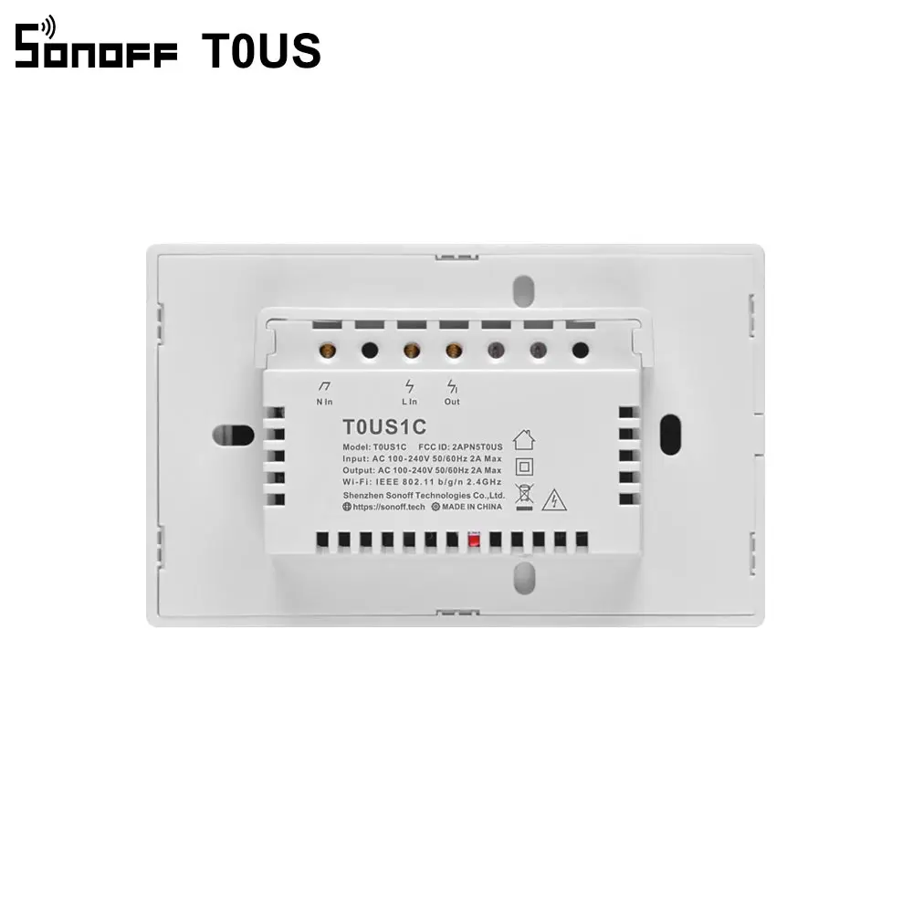 SONOFF T0US TX Wifi умный настенный выключатель света таймер 1/2/3 банды Поддержка