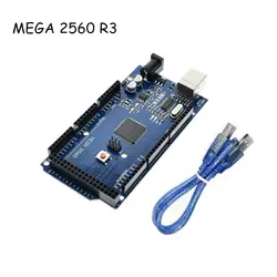 MEGA2560 R3 доска ATMEGA2560-16AU MEGA 2560 REV3 для Arduino Starter DIY Kit с кабелем