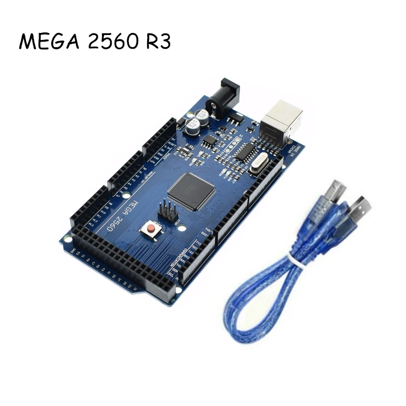 

MEGA2560 R3 Board ATMEGA2560-16AU Mega 2560 REV3 for Arduino Starter DIY Kit with Cable