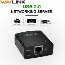 Wavlink 10/100 Мбит/с Ethernet для USB 2,0 сетевой LPR сервер печати LPR MFT печать Ethernet порт обмена LAN сетевой адаптер принтера