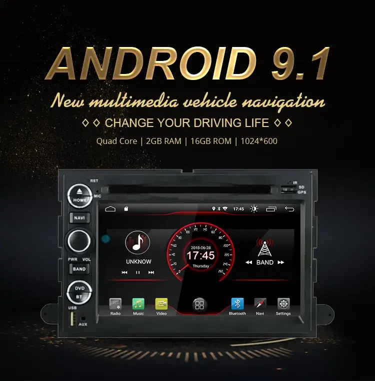 Flash Deal JDASTON Android 9.1 2 Din Car DVD Player For Ford F150 F250/F350 Explorer Edge Mustang Car GPS Radio Audio Multimedia Stereo 1
