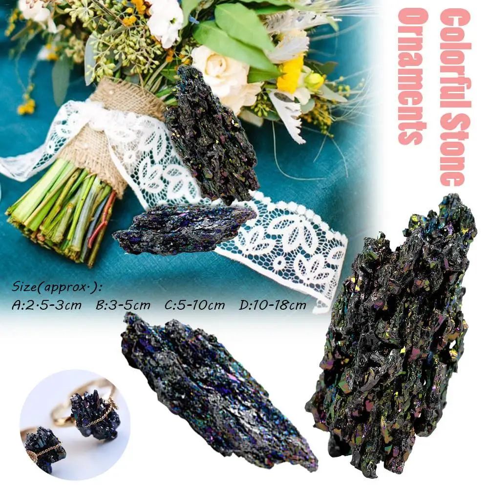 Natural Colorful Mineral Crystal Cluster Ore Ornaments Malachite with Colorful Light Quartz Mineral Stone Titanium Quartz Cluster Figurine Mystic for Home Kitchen Decoration Natural Colorful Mineral Crystal Cluster Ore Ornaments Malachite with Colorful Light Quartz Mineral Stone Titanium Quartz Cluster Figurine Mystic for Home Kitchen Decoration