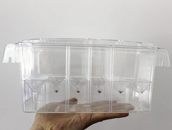 

Big Size 4 Rooms and Mini Size Fish Tank Aquarium Incubator Fish Breeding Hatching Box Acrylic Breeding Isolation Box AT003