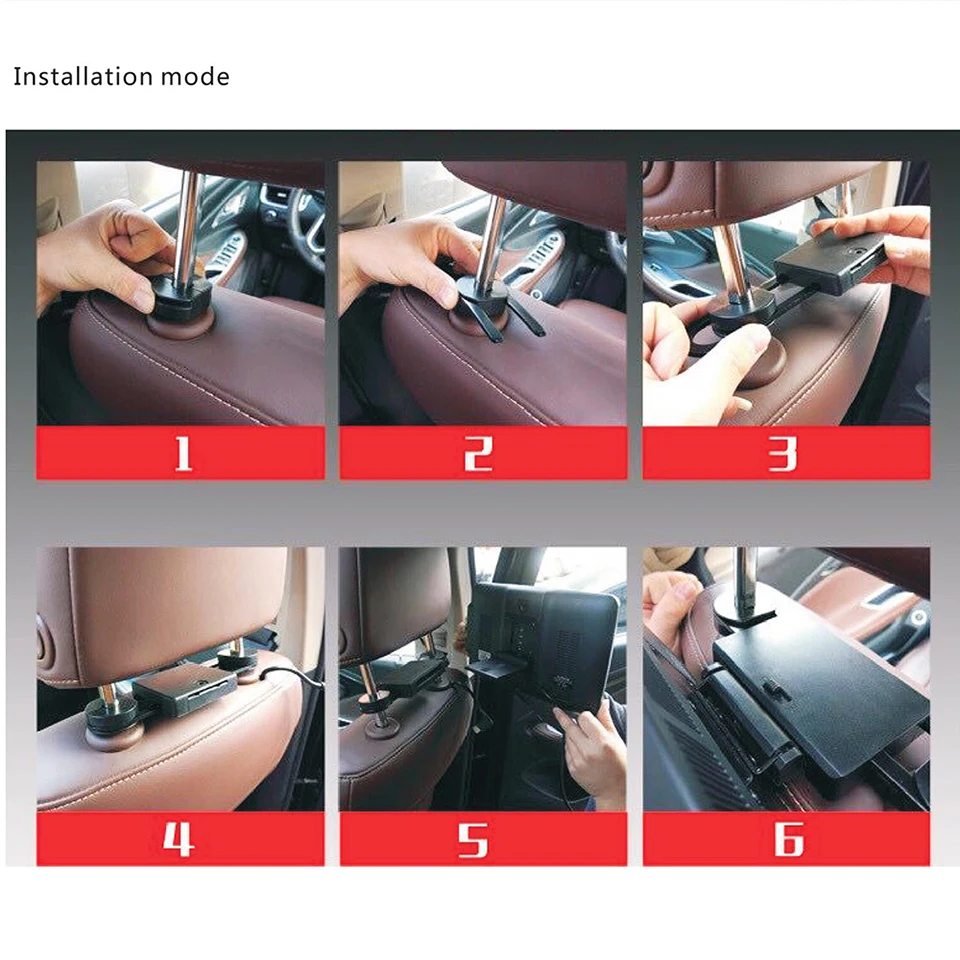 Clearance Car Television Dual DVD Headrest System TV Screen For Ford Edge Android Auto Monitor 11.8 inch 2PCS 9
