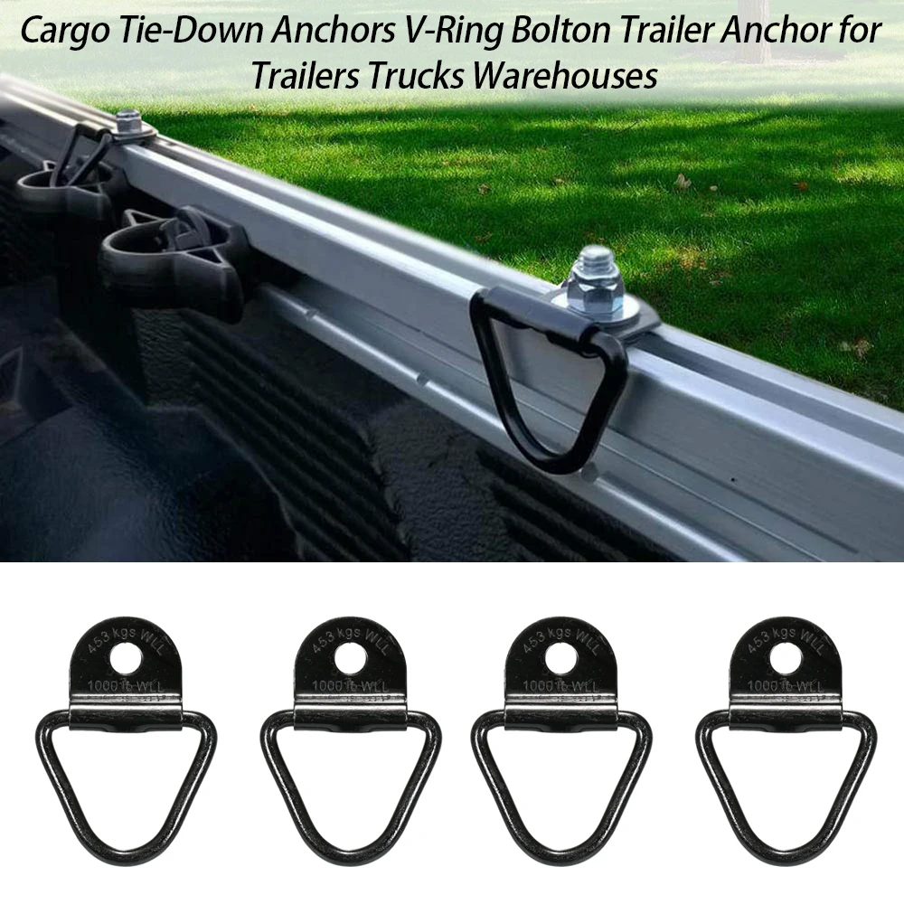 Cargo Tie Down Anchors V Ring Bolton Trailer Anchor For Trailers Trucks Warehouses Towing Hauling Aliexpress