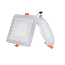 6 Вт 9 Вт 16 Вт 24 Вт Светодиодный Потолочный встраиваемый панельный светильник Painel лампа для украшения дома карданный светодиодный светильник панель светильник синий+ белый 2 цвета