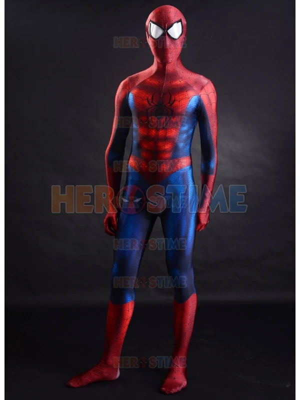 3D Printing Amazing Spiderman Costume Adult Halloween Cosplay Zentai Jump Suit 1