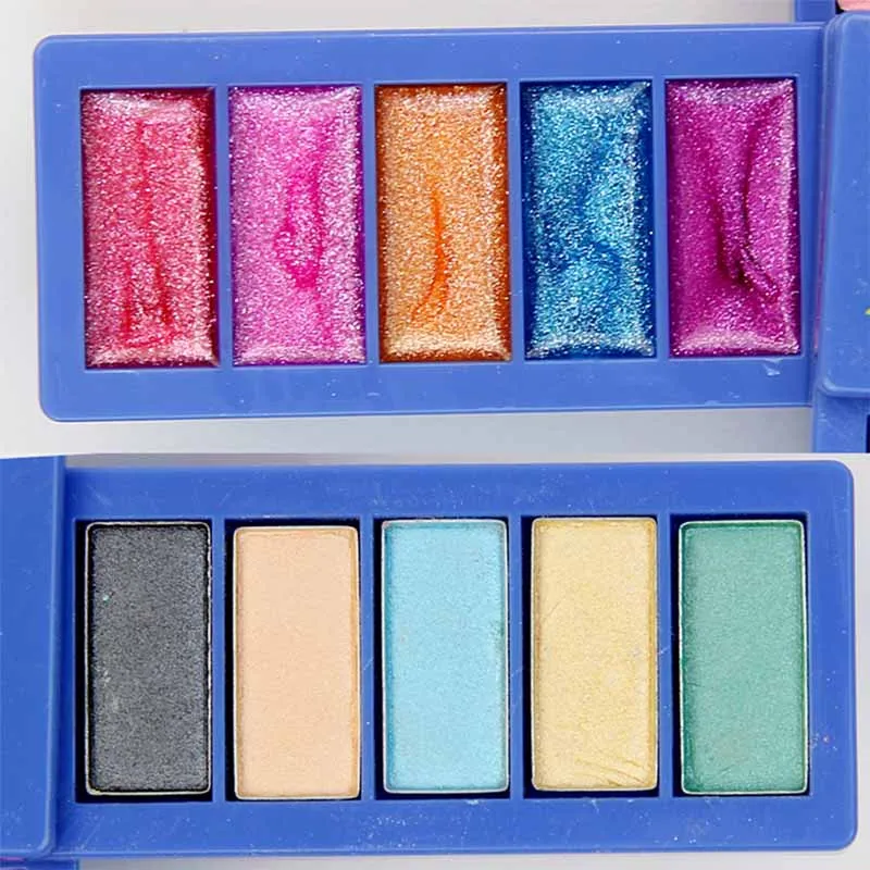 2018 Disney Children's Cosmetics Frozen Rotating Fashion Safety Makeup Box Girl Pretending To Play Toy Party Birthday Gifts