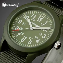 INFANTRY Hommes Montres Top Marque De Luxe Montre Sport Ultra Mince Sangle En Nylon Sport Armée Militaire Montres Relogio Masculino