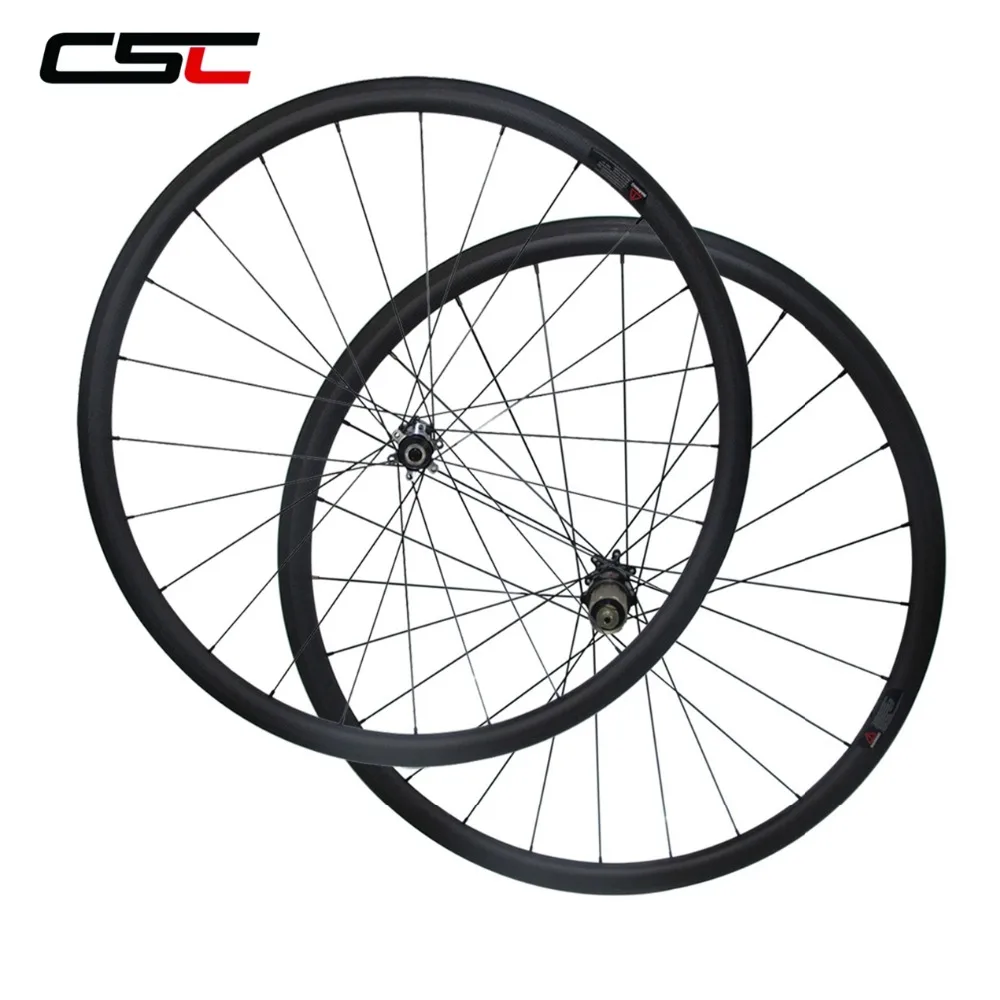 

CSC Disc Carbon Wheel With D411SB/D412SB Straight Pull Hub Tubular Or Clincher Cyclocross U Shape Disc Brake Wheelset 6 Bolts