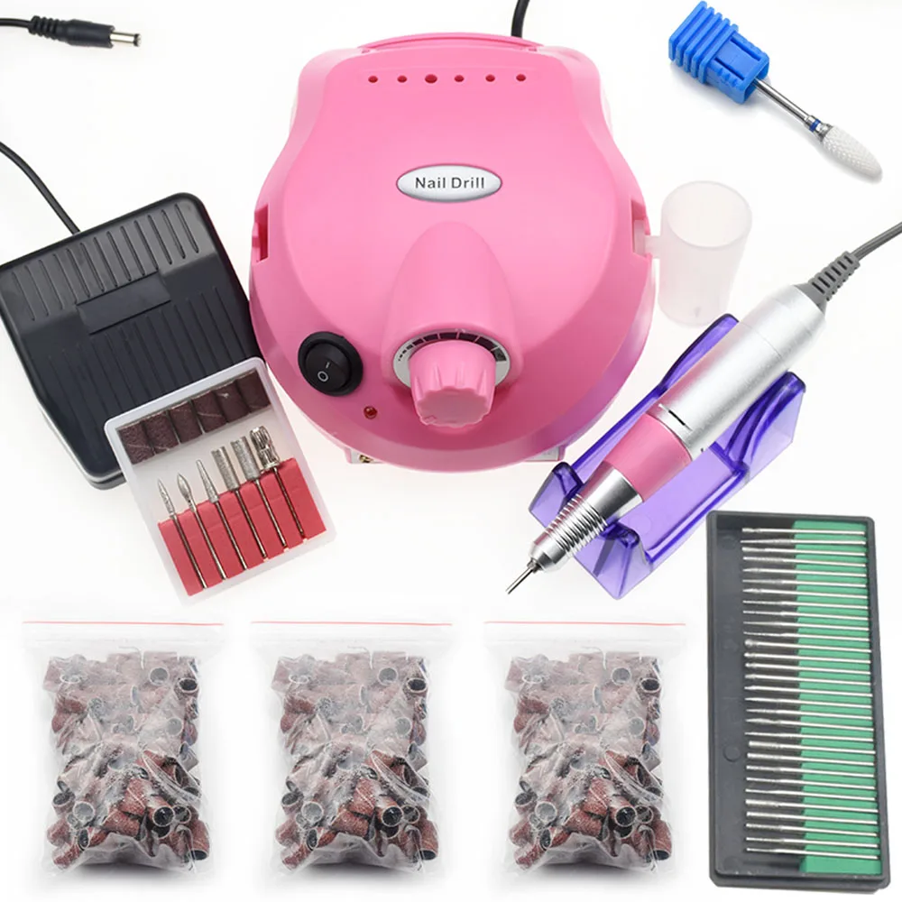 

Nail Drill Machine Set 30000RPM Professional Apparatus for Manicure Pedicure Machine Kit Electric File with Cutter Nail Art Tool