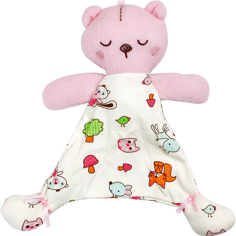 Детские игрушки для 0-12 месяцев медведь успокаивающее полотенце Мягкая кукла для малышей для новорожденных милые Мультяшные животные