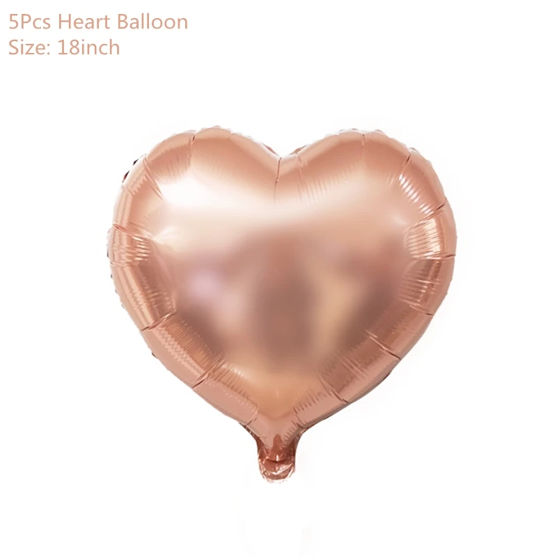 5pcs heart balloon