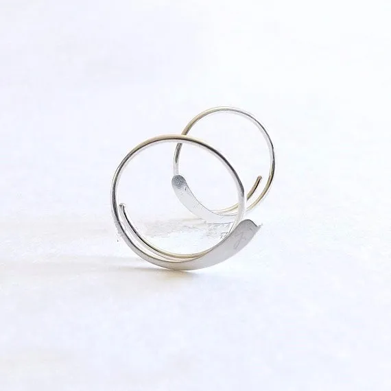 Серьги-кольца ручной работы PINJEAS, простые, милые, переработанные, подарок для женщин, ювелирные изделия, аксессуары