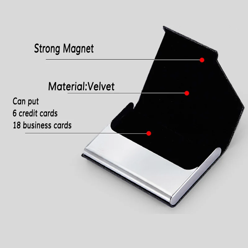 Женский кожаный бумажник со стальным карманом и RFID защитой|porte carte|card holder travelcredit