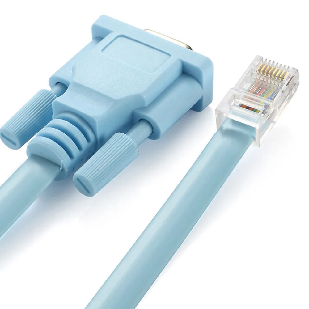 Cat5 Ethernet к Rs232 DB9 COM порт Серийный женский кабель Высокое качество RJ 45 DB сетевой